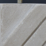 Sclupted stone lamp base with lampshade
