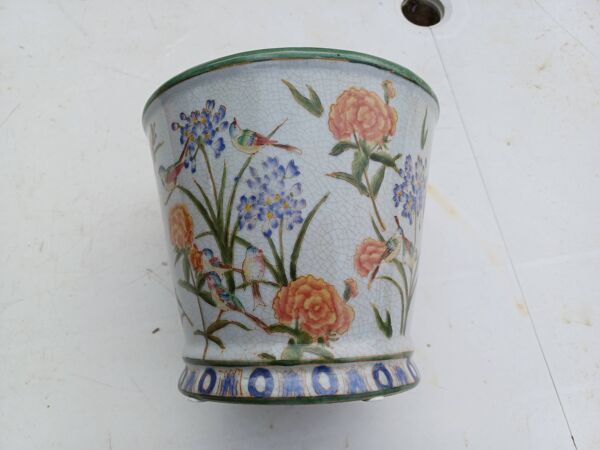 Cache-pot en faïence craquelée, Chine