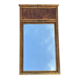 Golden trumeau mirror in Louis XVI style, 20th century.