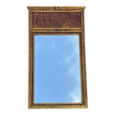 Trumeau miroir doré de style Louis XVI, XXème siècle