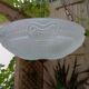 Frosted glass basin pendant light with column decor, art deco style