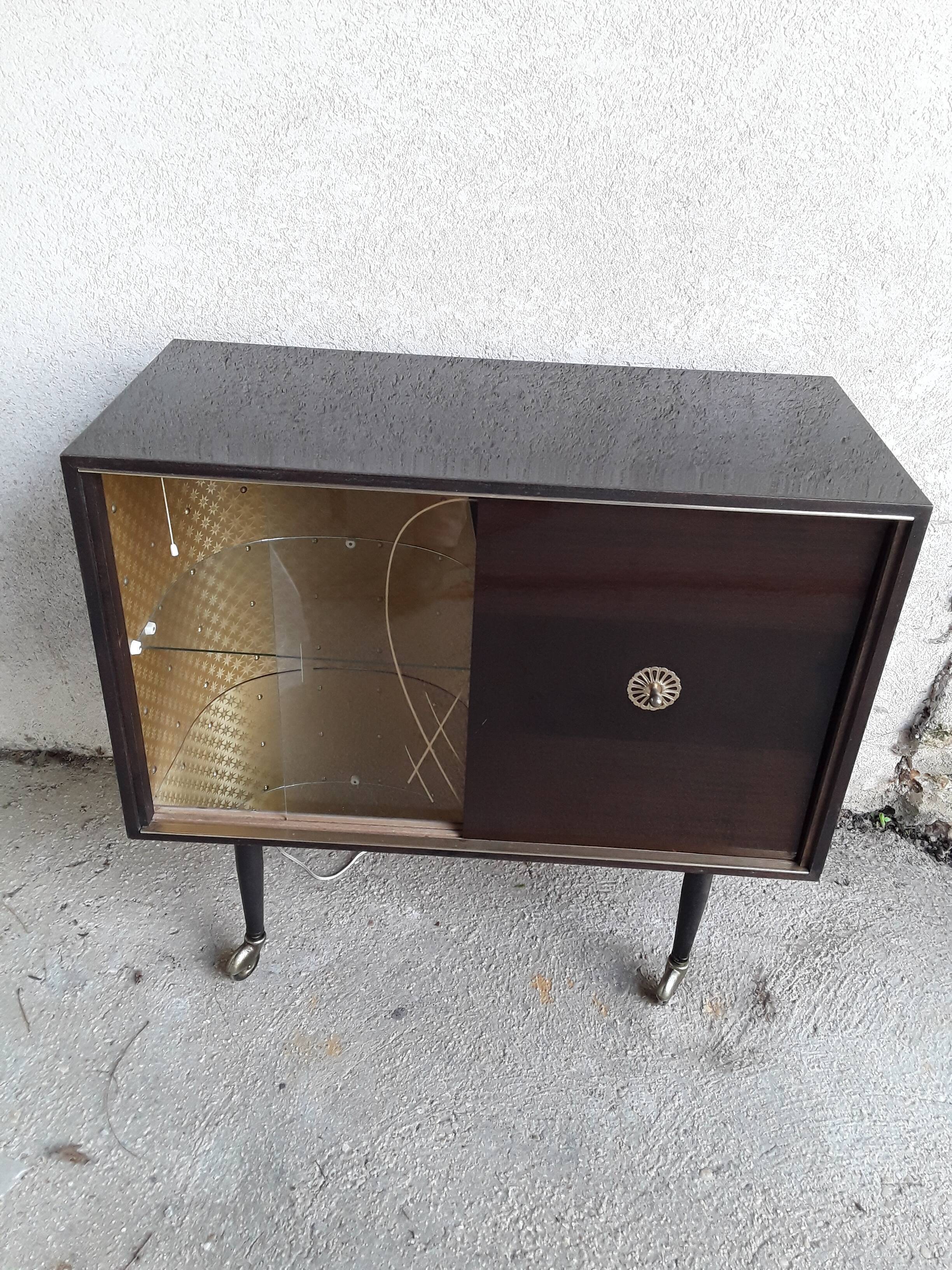 Meuble bar en formica vintage