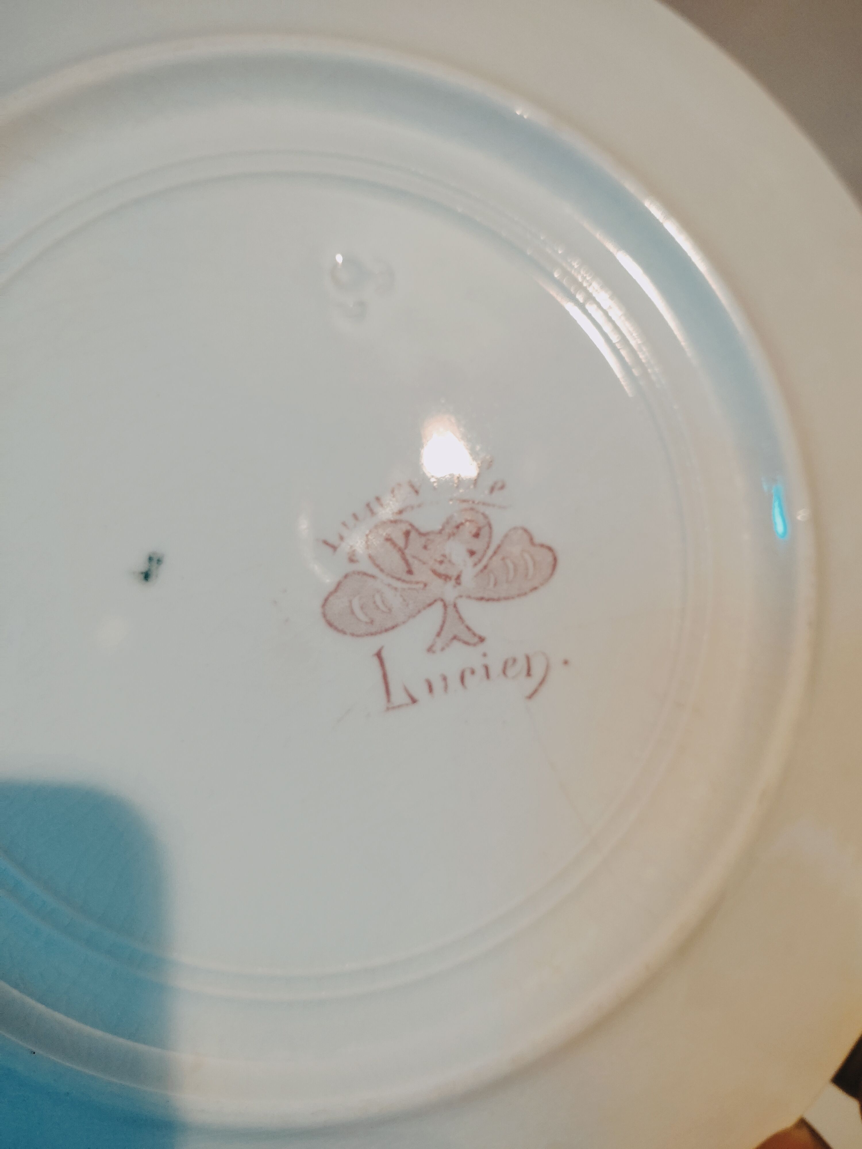 6 plates in earthenware iron by Lunéville