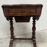 Napoleonic era mahogany and veneer work table, 19th century