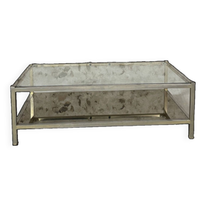 Table basse en verre - seventies