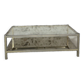 Table basse en verre seventies