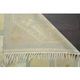 1970s Vintage Turkish Oushak Handmade Wool Cotton Yellow Area Rug 195x306