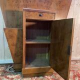 Coat rack - Art Deco period wardrobe in elm burl