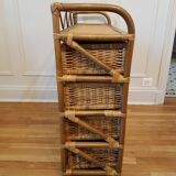 Rattan chest of drawers