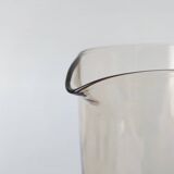 Smoked 70s carafe and glass set