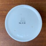 German ceramic box or mid-century biscuit jar with a teak lid by SMF Schramberg Keramik, 1960s