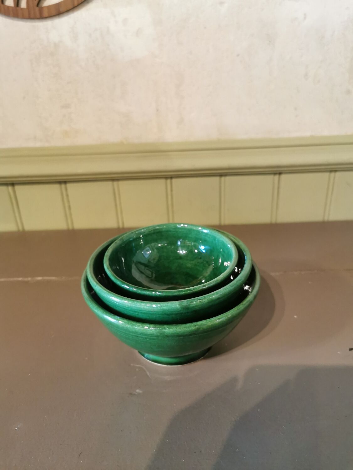 Trio of artisanal bowls Morocco