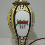 1930s ceramic lamp and bronze/vintage frame