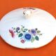 Soupière en porcelaine à décor floral  Berry Haute Porcelaine
