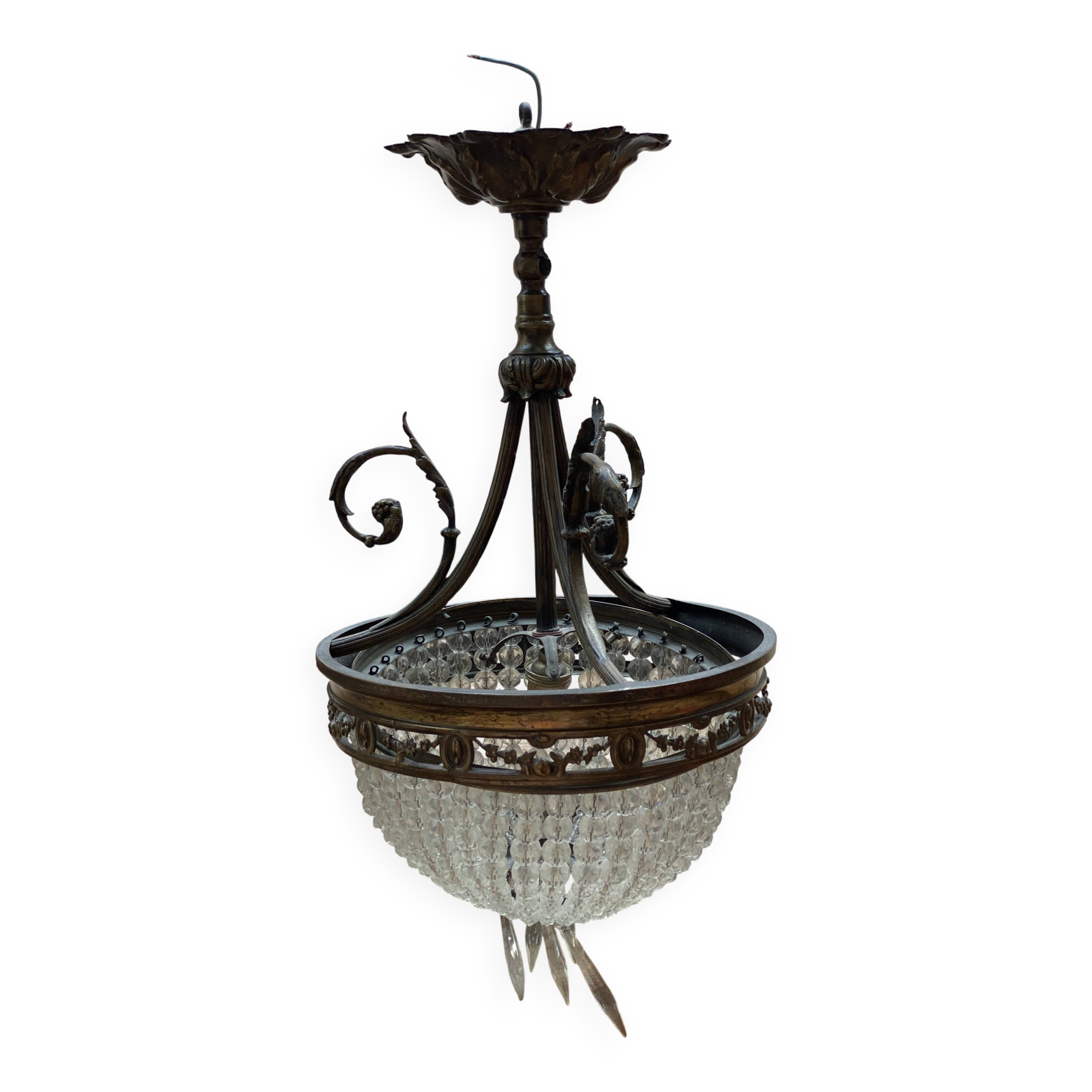 1930s hot air balloon chandelier