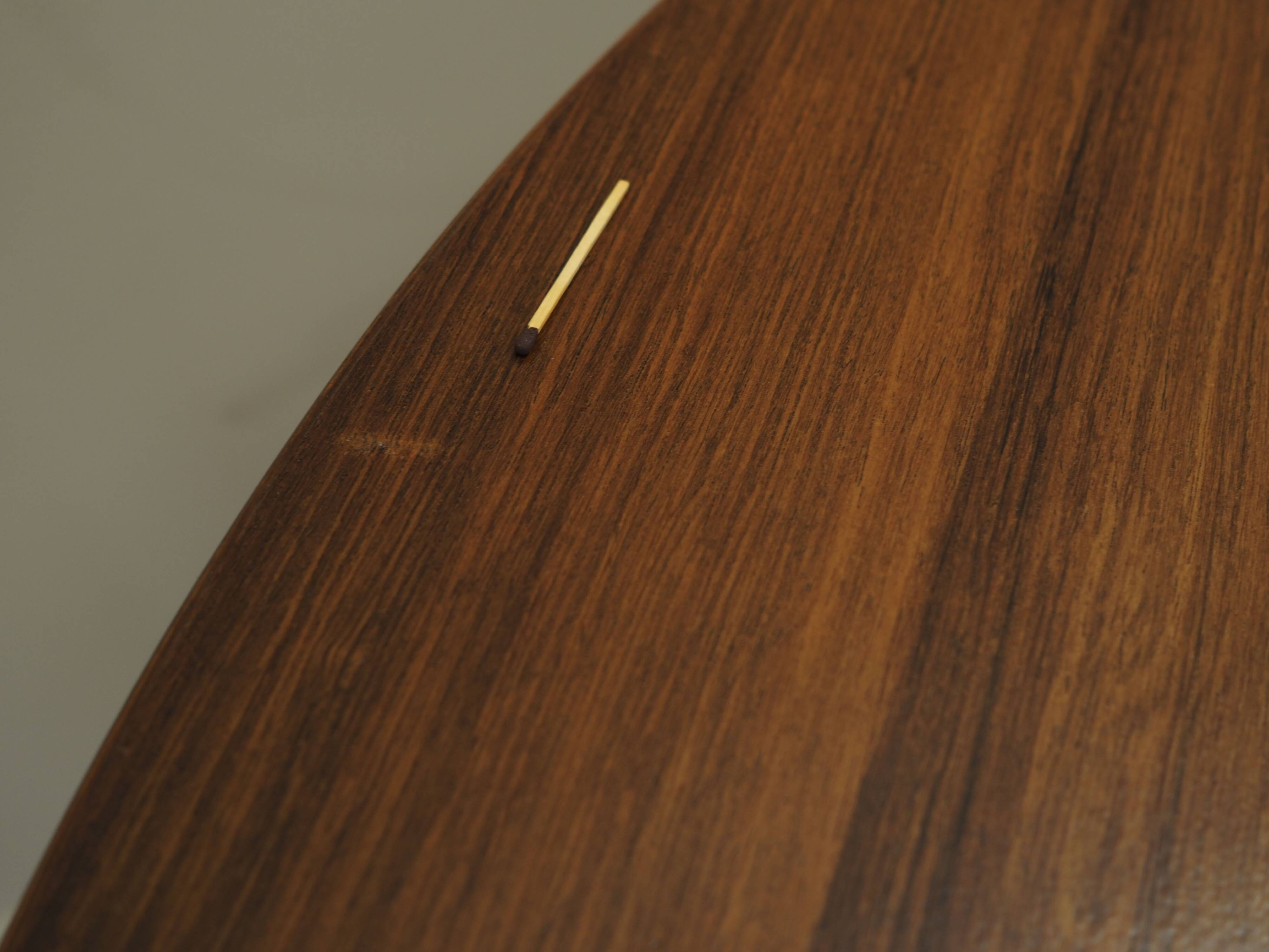 Round rosewood table, Danish design, 1970s, production: Denmark