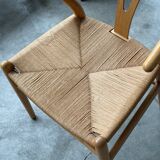 Set of 6 'CH24' wishbone dining chairs by Hans J Wegner for Carl Hansen, De