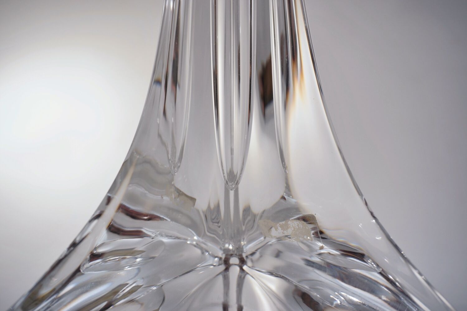 Lampe en cristal Saint Louis, signée, années 1950 environ, française