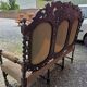 Three-seater armchair in Louis XIII style made of oak from the 19th century.