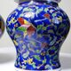 2 pots à gingembre vintage en porcelaine de Chine émaillée
