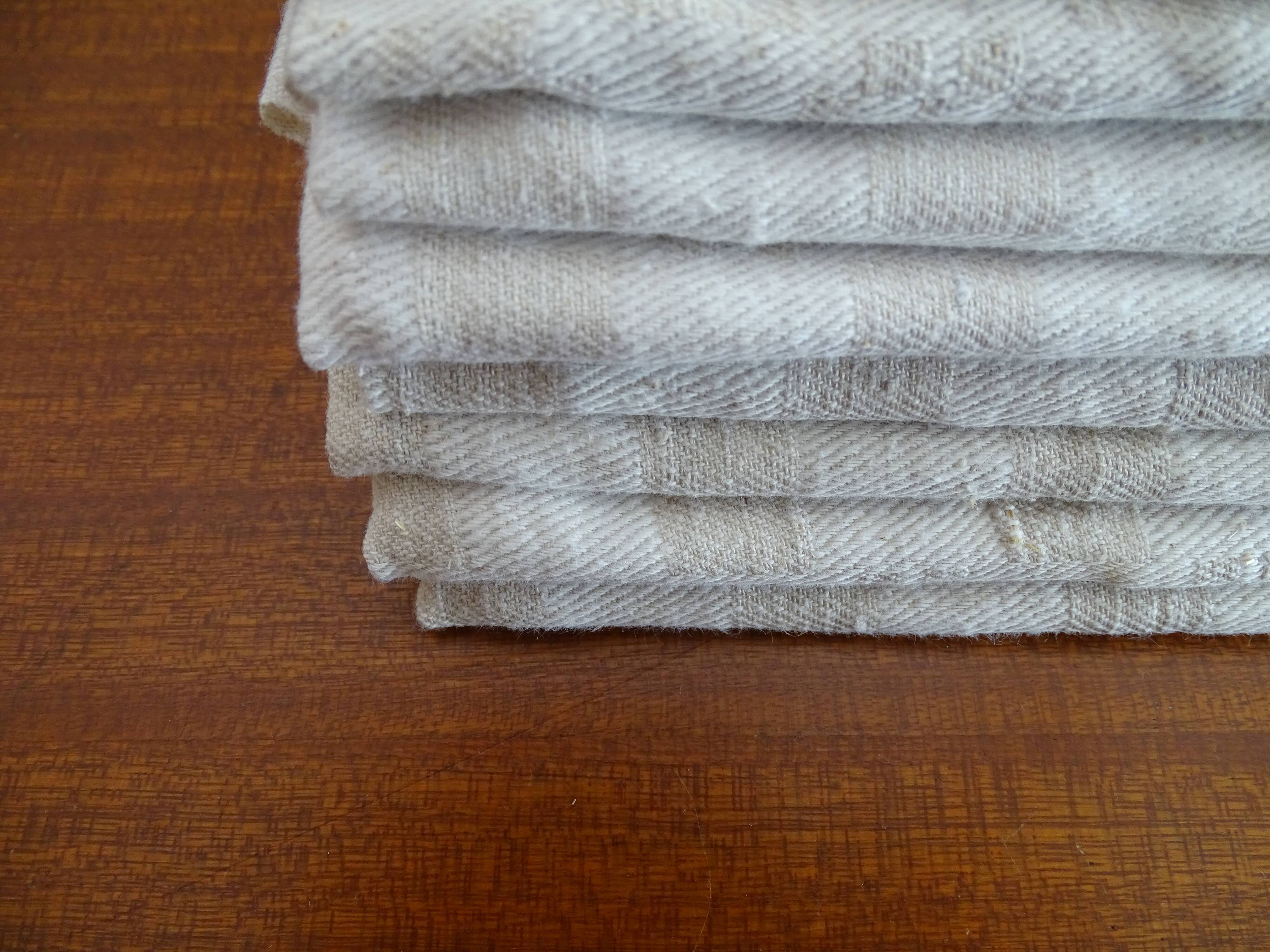Lot of 7 flax flax towels monogrammed monogrammed DL
