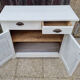 Low Parisian buffet white, vintage, 40s