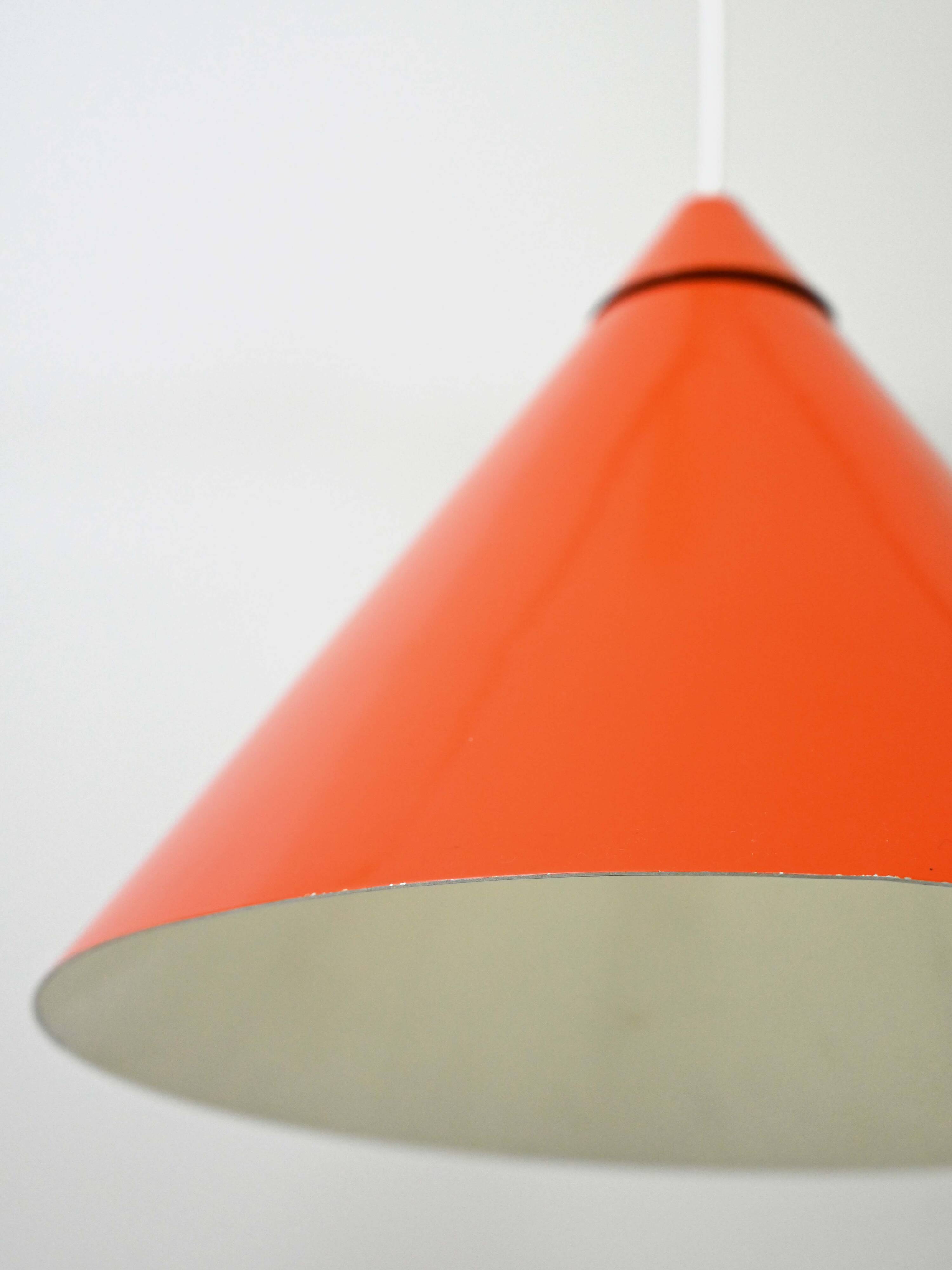 Scandinavian orange pendant lamp