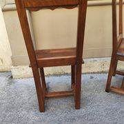 Paire de chaises Lorraines en bois brut