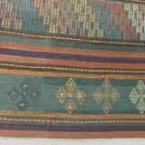 6x9 Kilim Mint Green Vintage Kilim Rug, Living Room Rug, 172x274 Cm