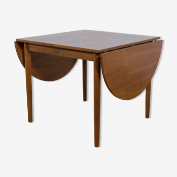 danish teak extendable dining table, 1960s