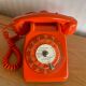 Vintage Socotel orange dial phone, 1971