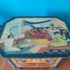 Ancient jewelry box in lithographed sheet metal Cléopâtre Egypt