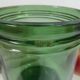 Bocal de conserve vintage verre vert par l' ideale