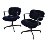 Pair of “mod. 2038” chairs by hannah & morrison for knoll, 1970