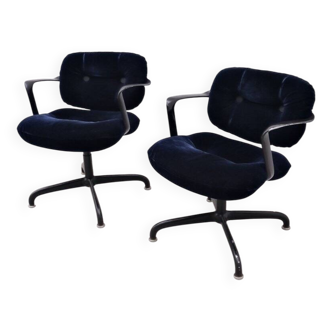 Pair of “mod. 2038” chairs by hannah & morrison for knoll, 1970