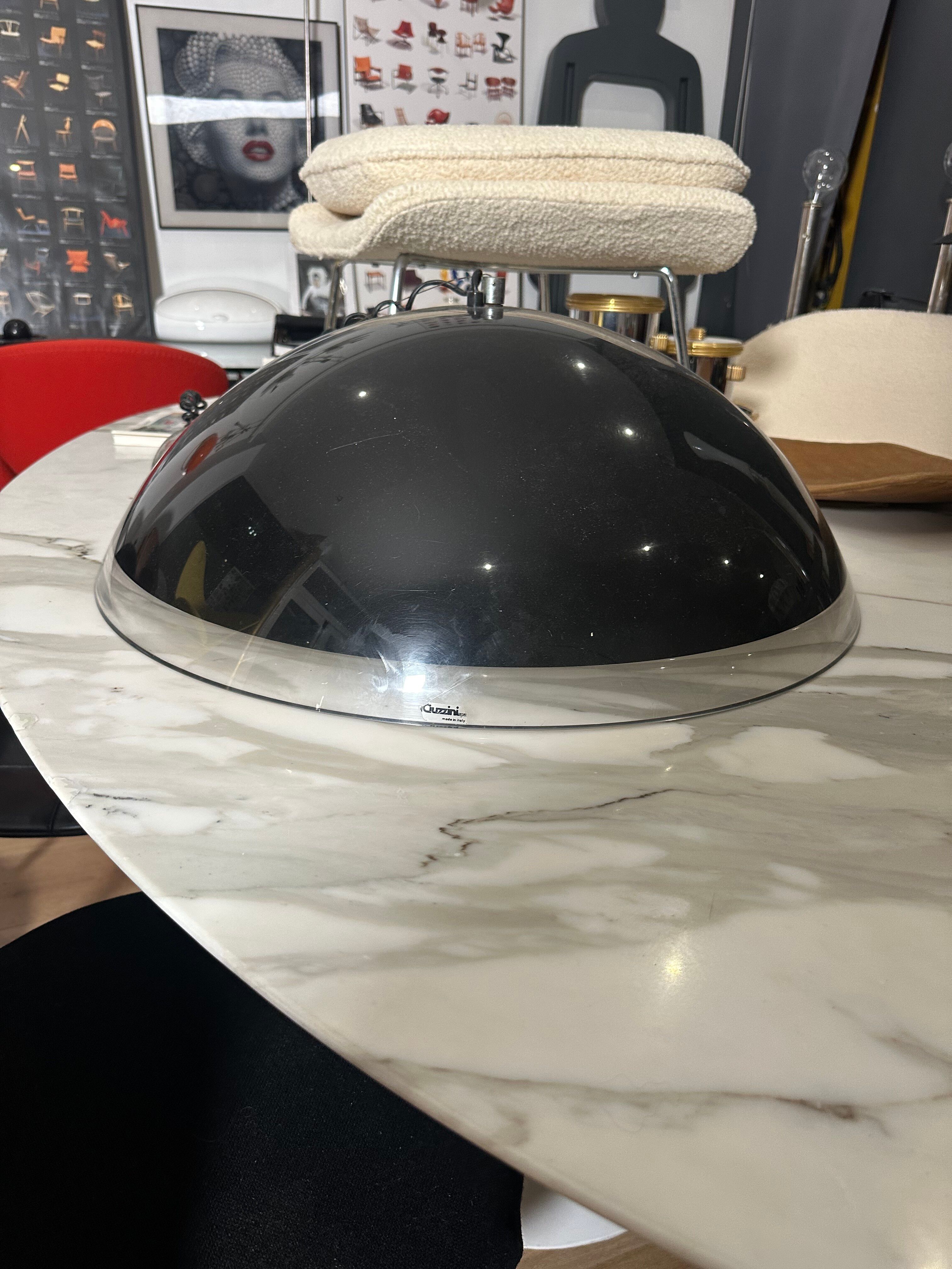 Large Guzzini pendant light from the 70s (65cm in diameter)
