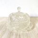 Glass bell and dish