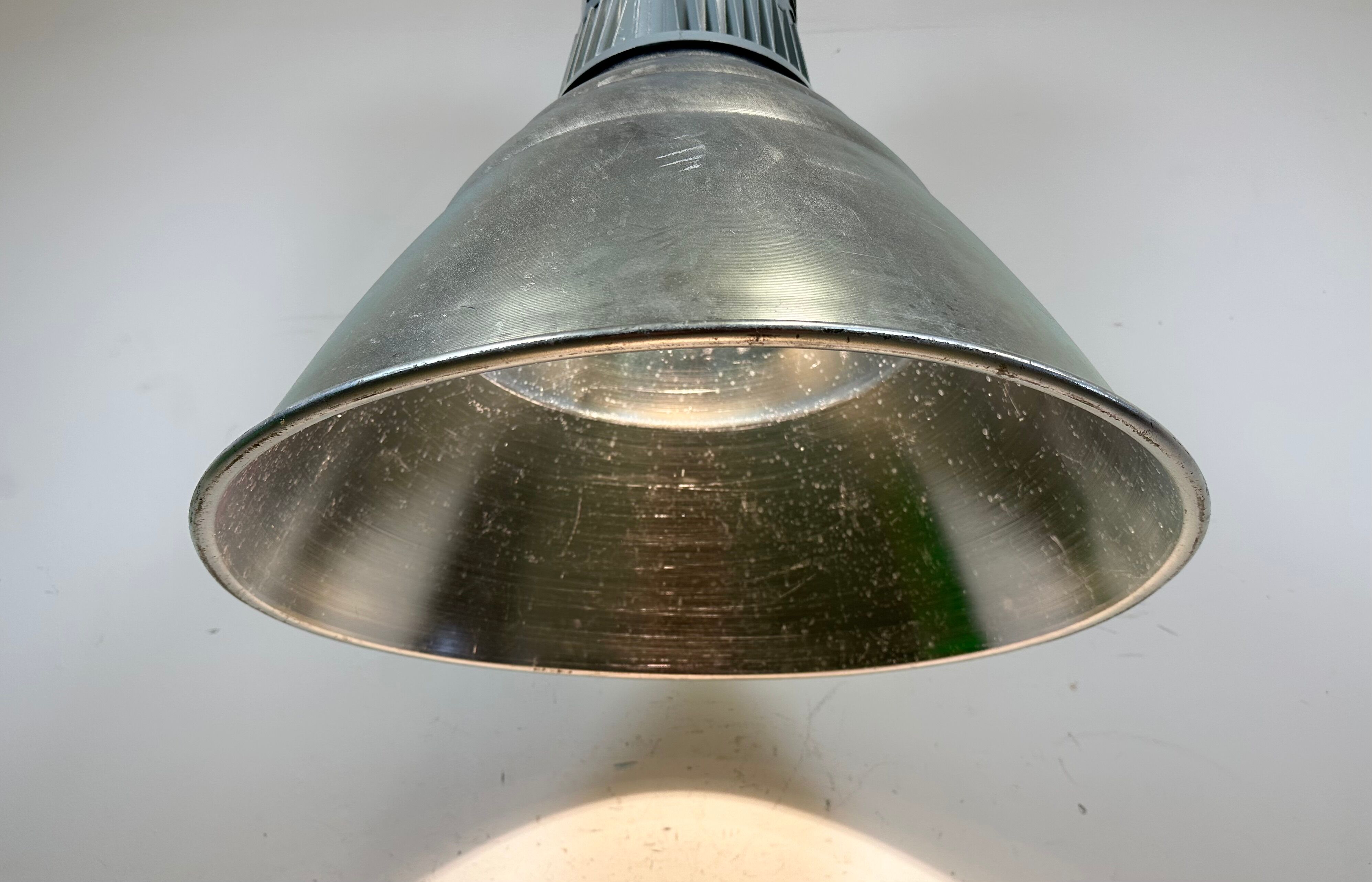 Large Industrial Aluminium Pendant Light from Elektrosvit, 1960s