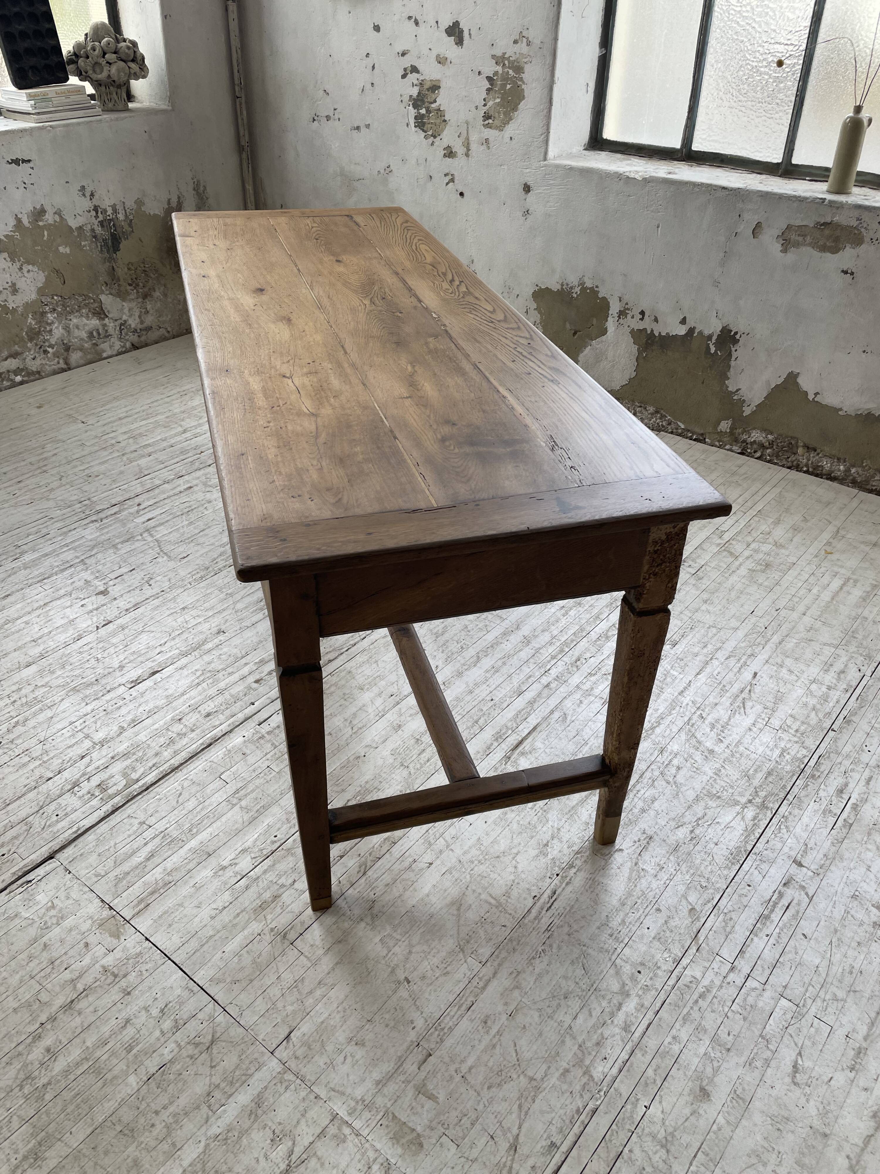 Oak farmhouse table