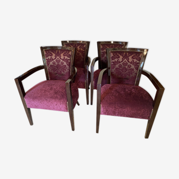 Set of 4 convertible armchairs