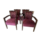 Set of 4 convertible armchairs