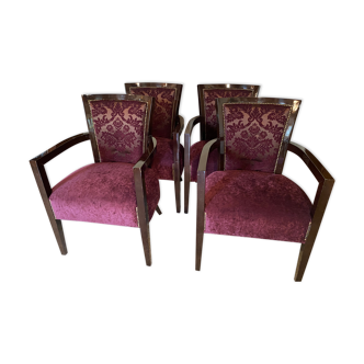 Set of 4 convertible armchairs