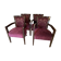 Set of 4 convertible armchairs