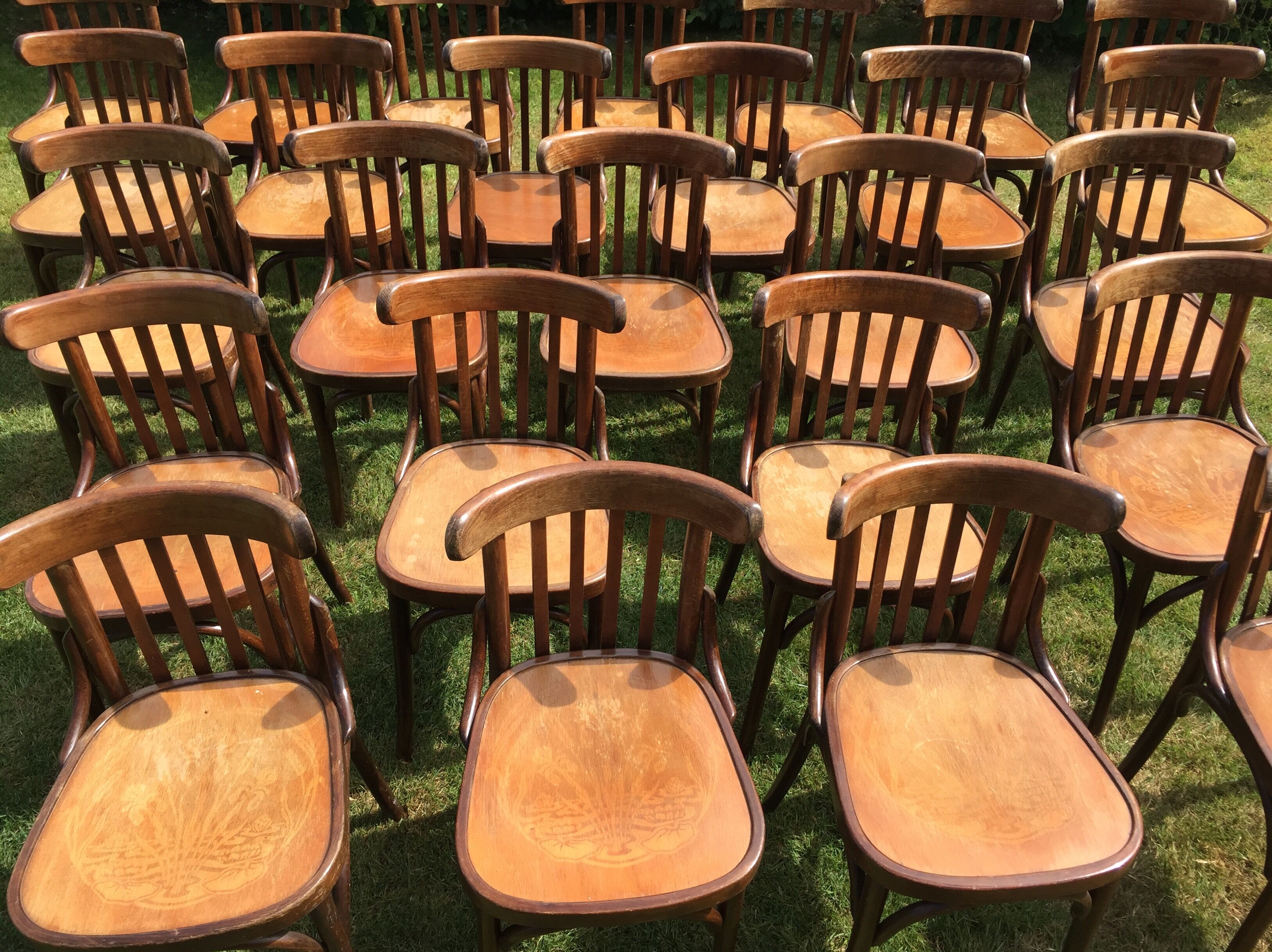 Lot of 26 chairs bistro