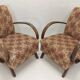 Set of 2 armchairs H 410 Halabala and coffee table for UP Závody, Czechoslovakia