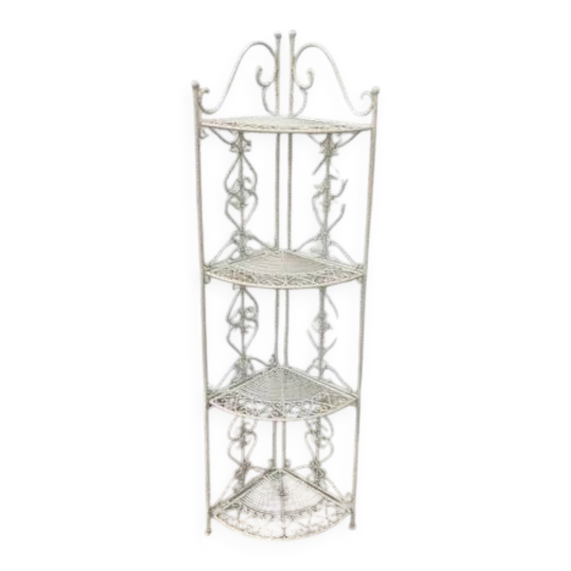 Wrought iron corner unit