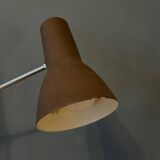 Lampadaire marron réglable du milieu du siècle