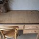 antique light wood Scandinavian desk