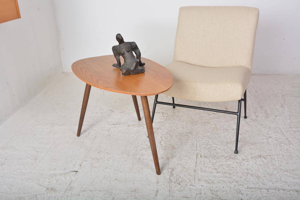 Vintage beige fireside chair