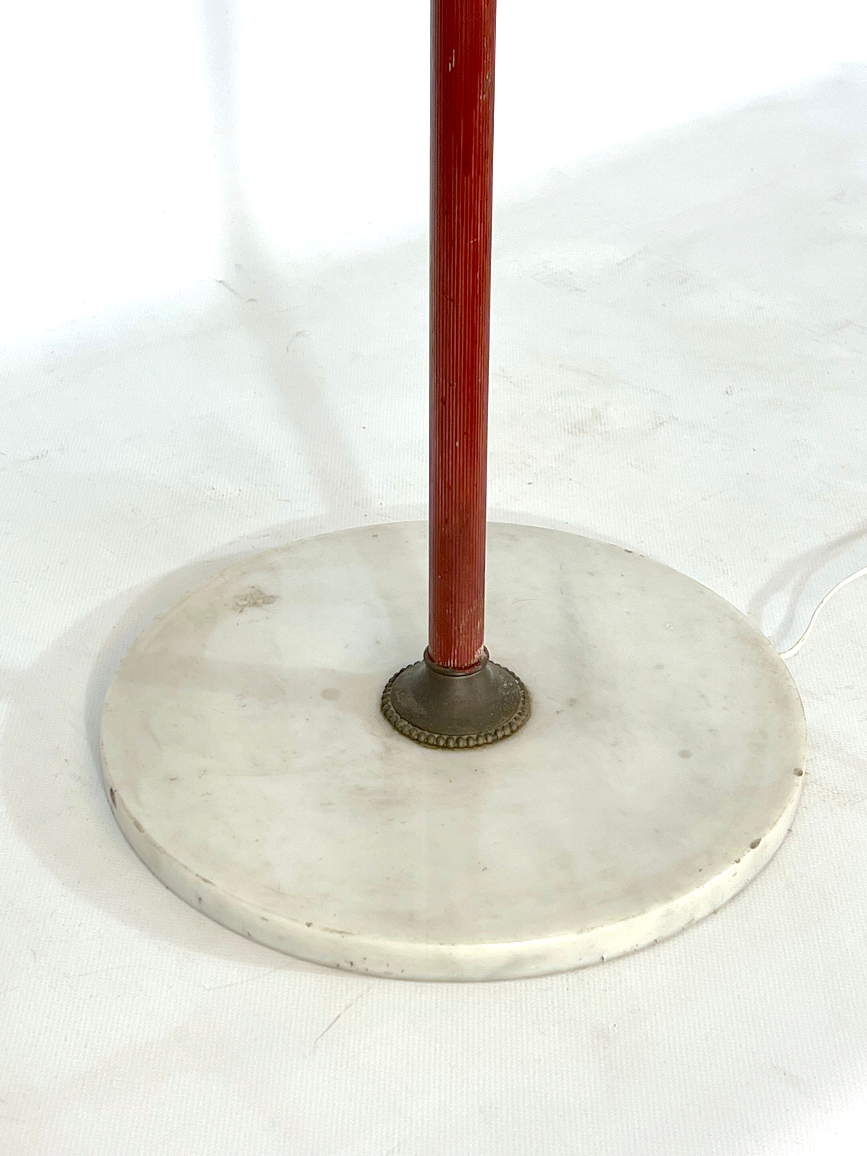 Arredoluce Monza, brass floor lamp from 50s